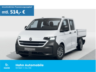Fahrzeugbild eines Volkswagen T7 Transporter in weiß.