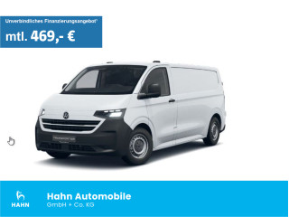 Fahrzeugbild eines Volkswagen T7 Transporter in weiß.