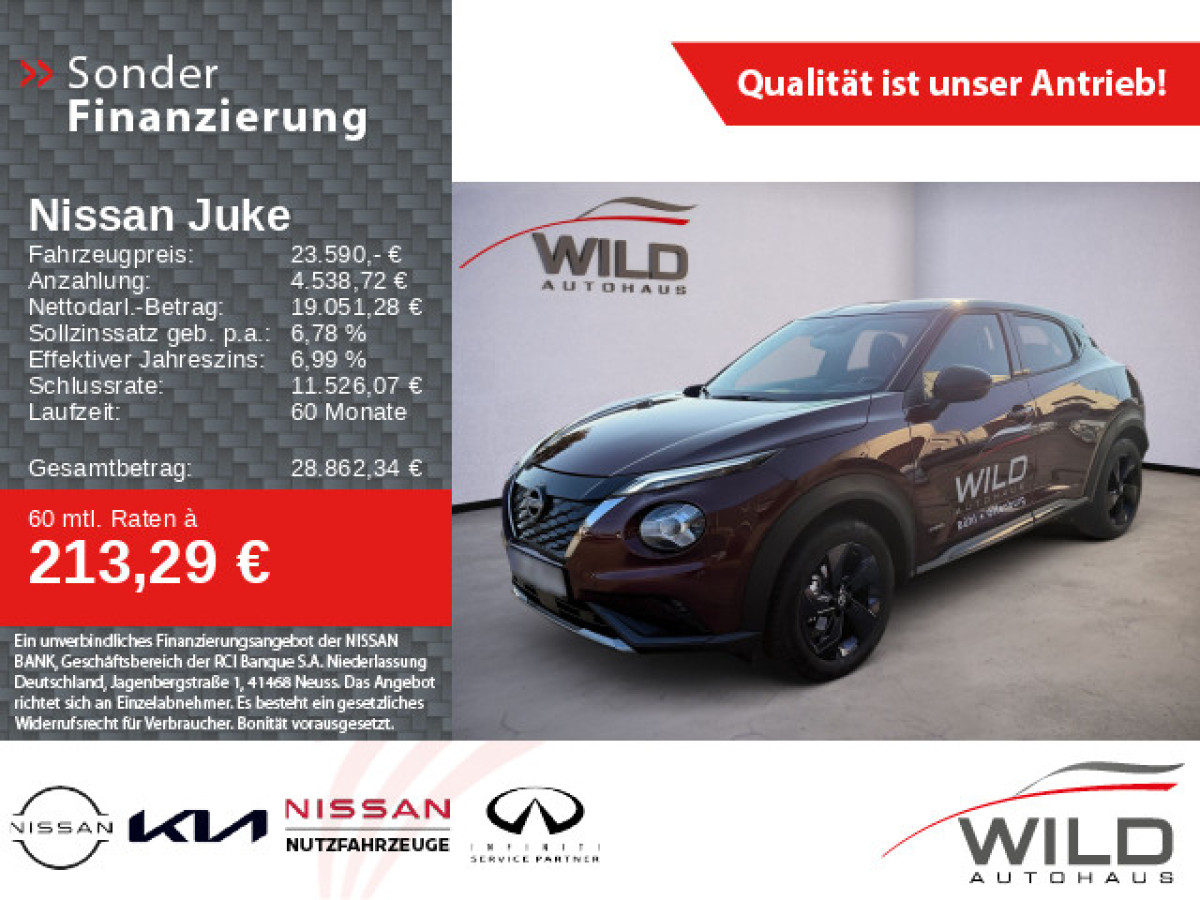 Ansicht 1 - Gebrauchtwagen Fahrzeug, Modell Juke der Marke Nissan von Verkäufer Autohaus Wild GmbH