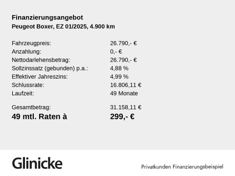 Peugeot Boxer - Boxer 335 L3H2 HDi140 LED/RFK/Navi/PDC/GRA