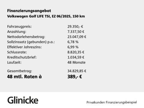 Volkswagen Golf - Golf Life 150 PS 6-Gang | GOAL | AHZV | NAVI uvm.