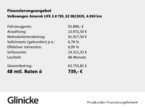 Volkswagen Amarok - Amarok Life DC 2.0 TDI 4M AHK/Nav/Matrix/Assist