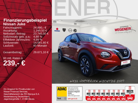 Ansicht 2 - Gebrauchtwagen Fahrzeug, Modell Juke der Marke Nissan von Verkäufer Autohaus Wegener GmbH - Filiale Ludwigsfelde