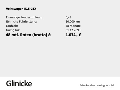 Volkswagen ID.5 - ID.5 GTX Infotainment+Sport+Interieurpaket LM"21