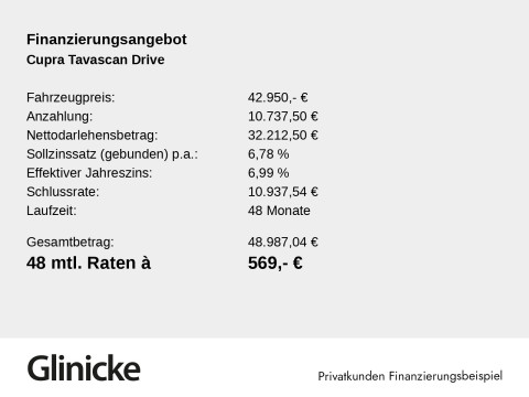 Cupra Tavascan - Tavascan Endurance Drive Below Zero Paket GJR