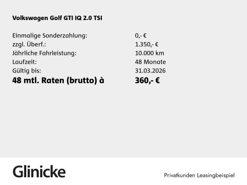 Volkswagen Golf GTI - Golf VIII GTI 2,0 TSI (265 PS) DSG | IQ. | DCC