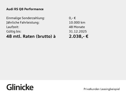 Audi RS Q8 - RS Q8 SUV performance Matrix Keramik 360° Kam