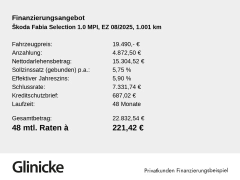&Scaron;koda Fabia - Fabia 1.0 MPI Selection