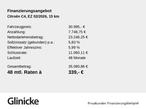 Citro&euml;n C4 - C4 Hybrid 145 Doppelkupplung 6-Gang MAX