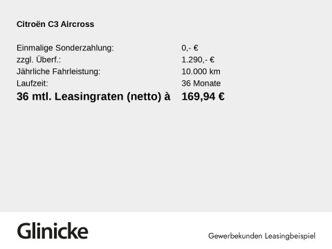 Citroën C3 Aircross - ë-C3 Aircross 113 MAX Ganzjahresreifen 11kW