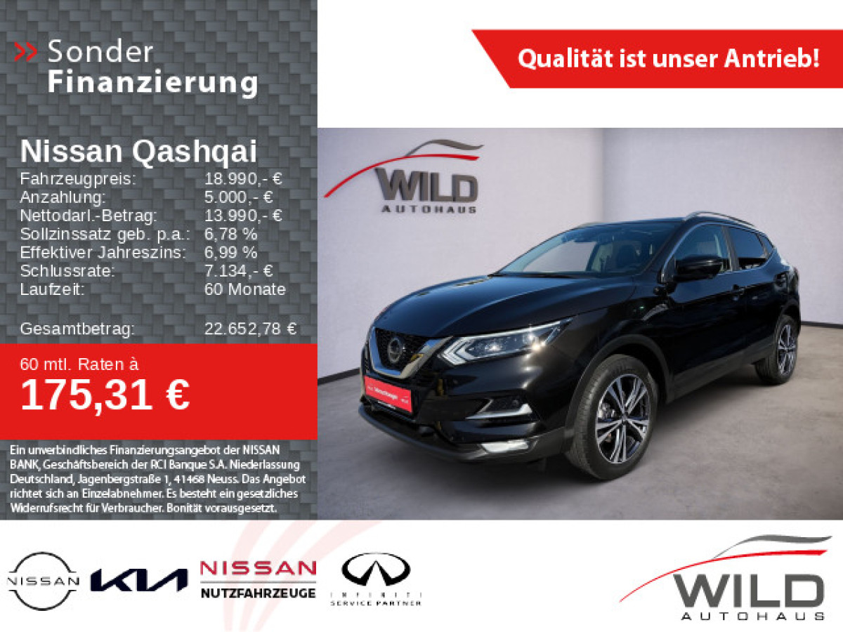 Ansicht 1 - Gebrauchtwagen Fahrzeug, Modell Qashqai der Marke Nissan von Verkäufer Autohaus Wild GmbH
