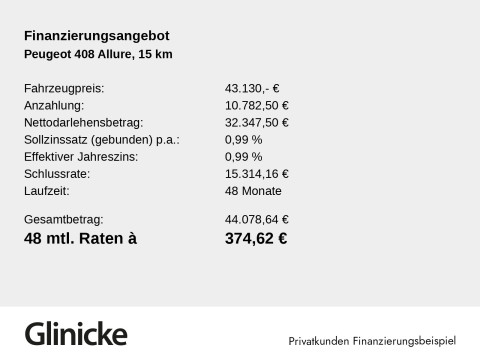 Peugeot 408 - 408 Allure 145 Hybrid ACC PDC Kamera SHZ Navi