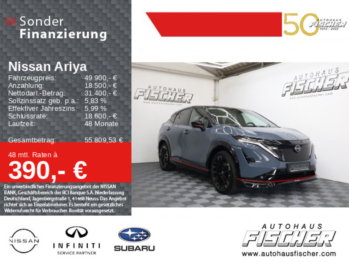 Ansicht 1 - Gebrauchtwagen Fahrzeug, Modell Ariya der Marke Nissan von Verkäufer Autohaus Fischer GmbH