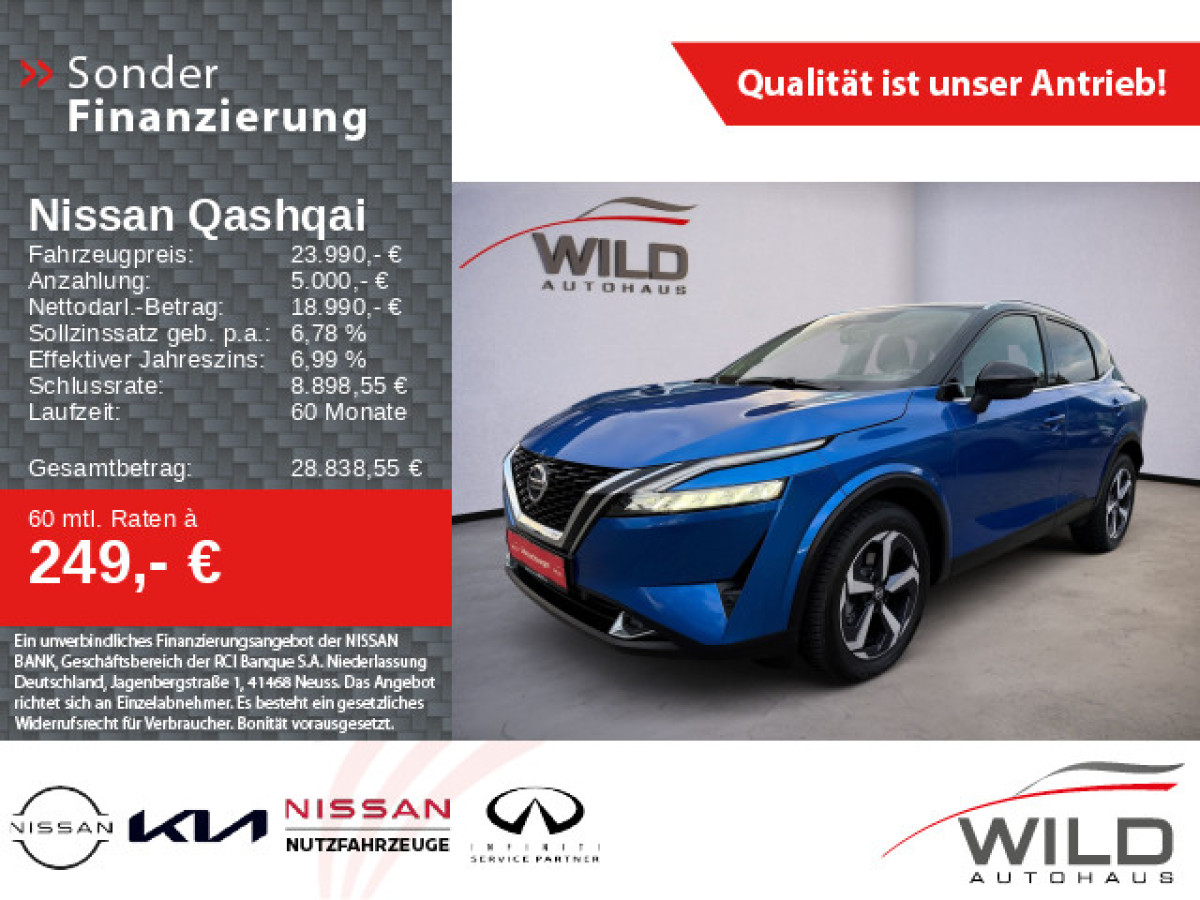 Ansicht 1 - Gebrauchtwagen Fahrzeug, Modell Qashqai der Marke Nissan von Verkäufer Autohaus Wild GmbH