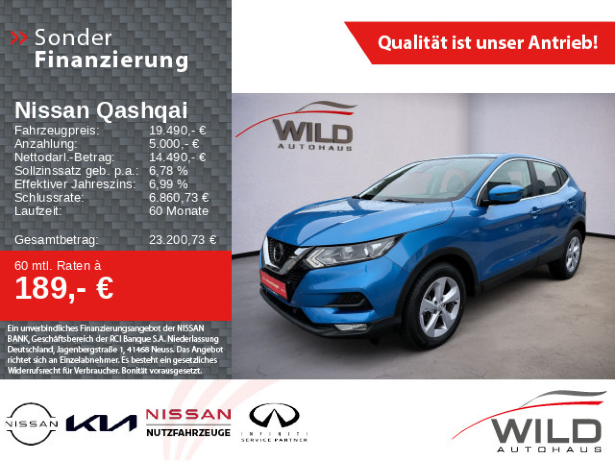 Ansicht 1 - Gebrauchtwagen Fahrzeug, Modell Qashqai der Marke Nissan von Verkäufer Autohaus Wild GmbH