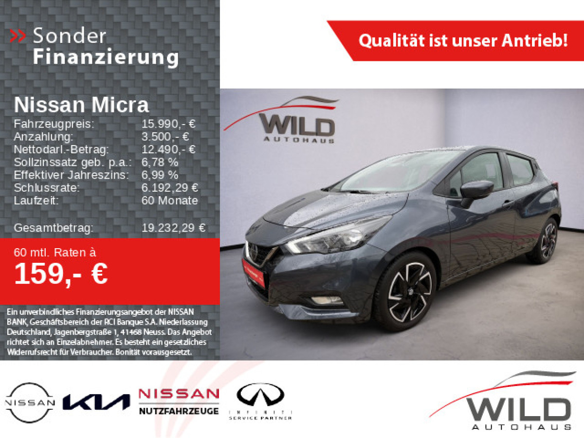 Ansicht 1 - Gebrauchtwagen Fahrzeug, Modell Micra der Marke Nissan von Verkäufer Autohaus Wild GmbH