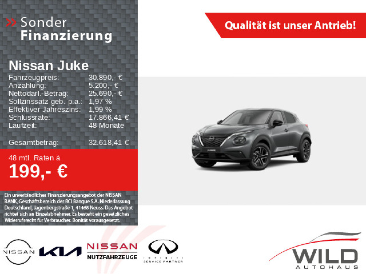 Ansicht 1 - Neuwagen Fahrzeug, Modell Juke der Marke Nissan von Verkäufer Autohaus Wild GmbH