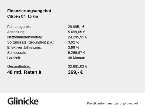 Citroën C4 - C4 Benziner 130 Automatik MAX Kamera Navi SHZ