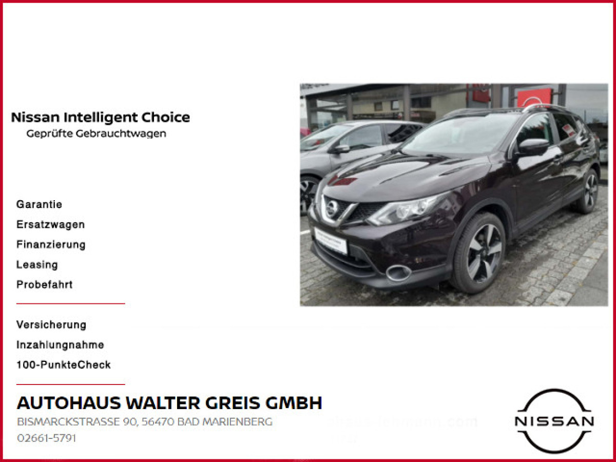 Ansicht 1 - Gebrauchtwagen Fahrzeug, Modell Qashqai der Marke Nissan von Verkäufer Autohaus Walter Greis GmbH