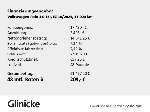 Volkswagen Polo - Polo 1.0 TSI Navi SiHz LED DAB+ Isofix