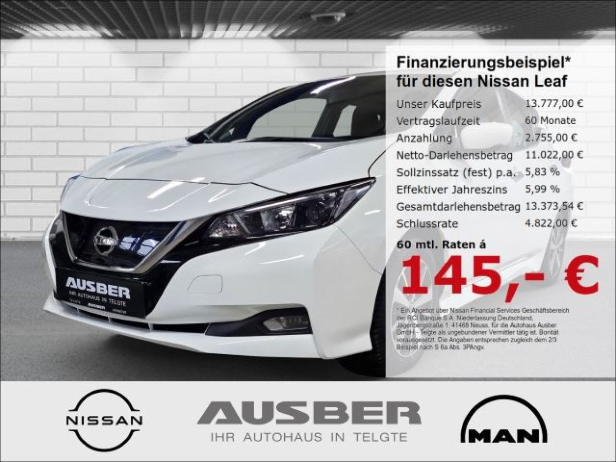 Ansicht 1 - Gebrauchtwagen Fahrzeug, Modell Leaf der Marke Nissan von Verkäufer Autohaus Ausber GmbH