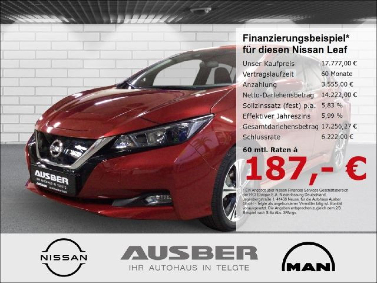 Ansicht 1 - Gebrauchtwagen Fahrzeug, Modell Leaf der Marke Nissan von Verkäufer Autohaus Ausber GmbH