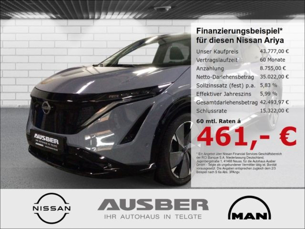Ansicht 1 - Gebrauchtwagen Fahrzeug, Modell Ariya der Marke Nissan von Verkäufer Autohaus Ausber GmbH
