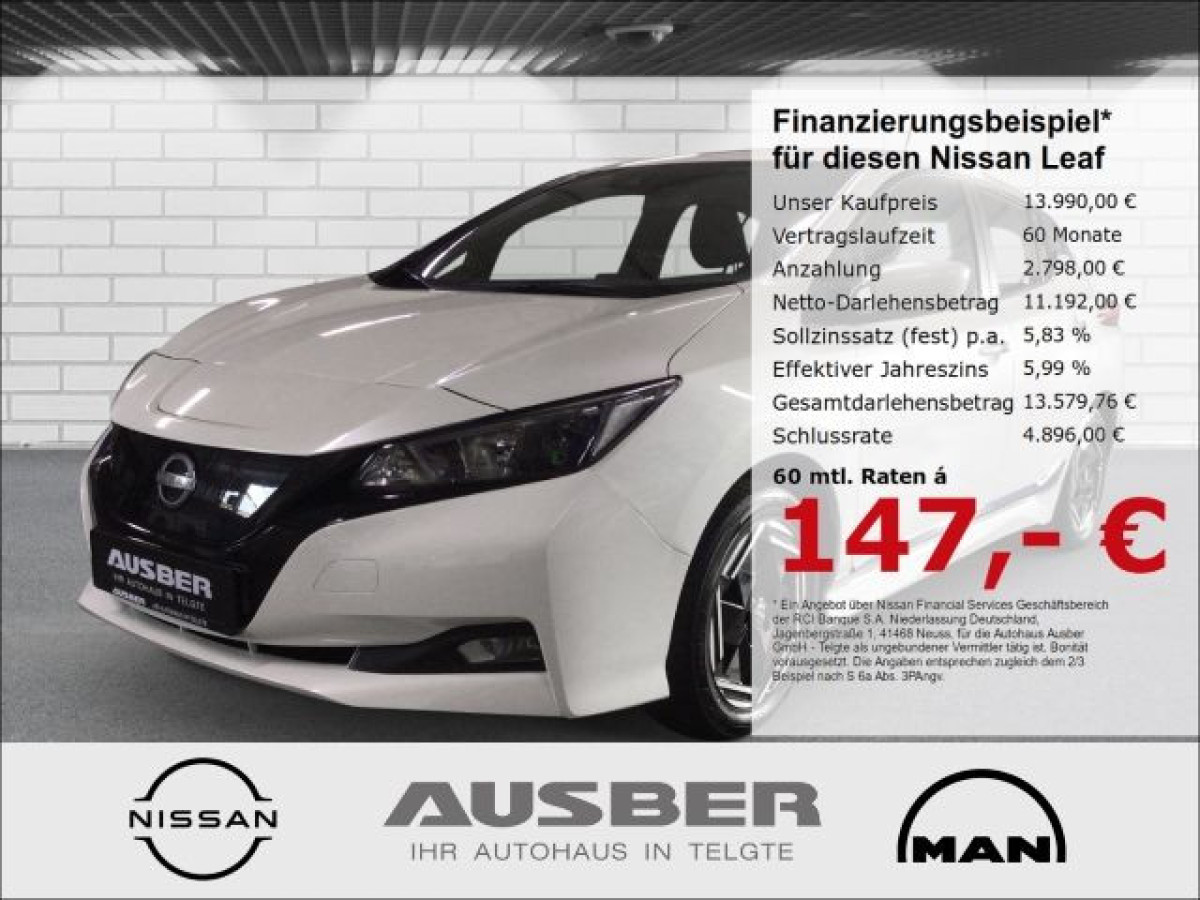 Ansicht 1 - Gebrauchtwagen Fahrzeug, Modell Leaf der Marke Nissan von Verkäufer Autohaus Ausber GmbH