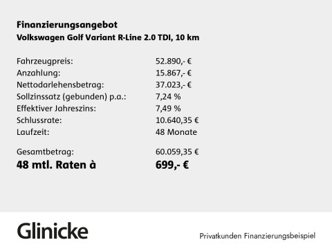 Volkswagen Golf Variant - Golf Variant R-Line 2,0l TDI 150PS DSG*AHK*Klima