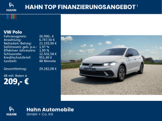 Fahrzeugbild eines Volkswagen Polo in grau.