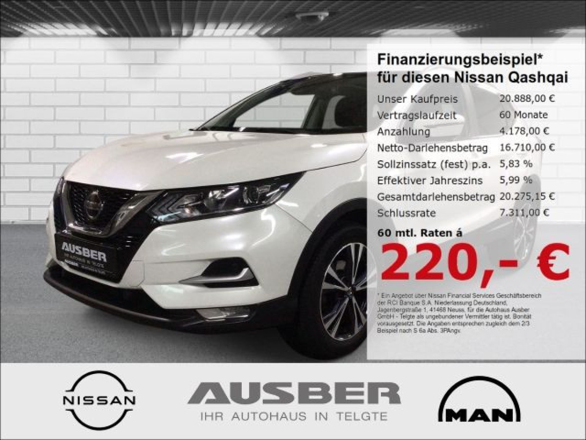 Ansicht 1 - Gebrauchtwagen Fahrzeug, Modell Qashqai der Marke Nissan von Verkäufer Autohaus Ausber GmbH