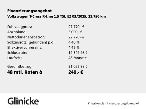 Volkswagen T-Cross - T-Cross 1.5 TSI  R-Line