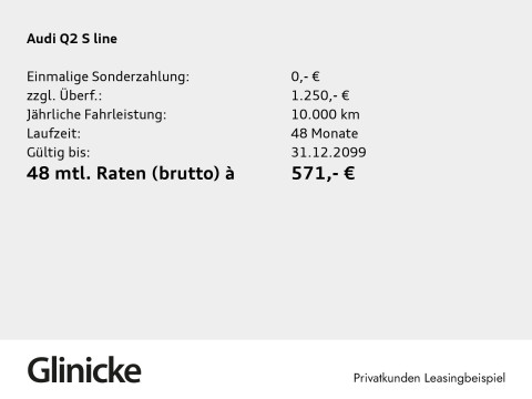 Audi Q2 - Q2 35 TFSI S line S tronic LED LM 19" PDC+RFK Leder