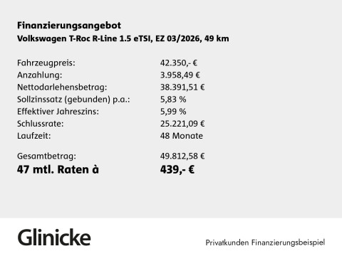 Volkswagen T-Roc - T-Roc R-Line 1.5l eTSI Black Style IQ.Drive LM"19