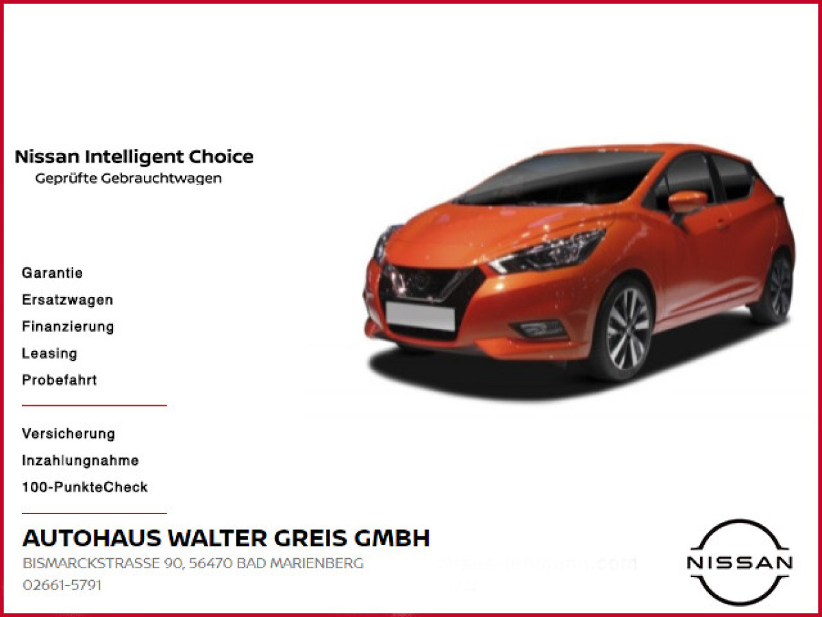 Ansicht 1 - Gebrauchtwagen Fahrzeug, Modell Micra der Marke Nissan von Verkäufer Autohaus Walter Greis GmbH