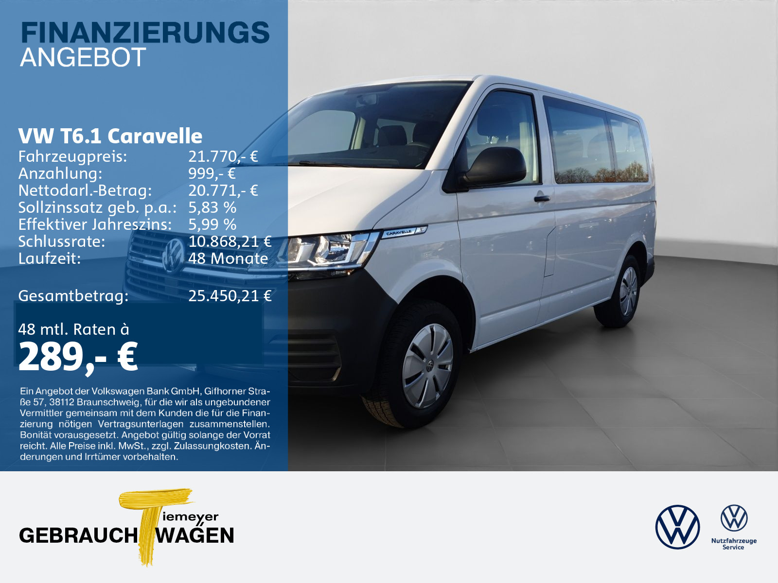 Volkswagen T6.1 Caravelle 9-SITZE