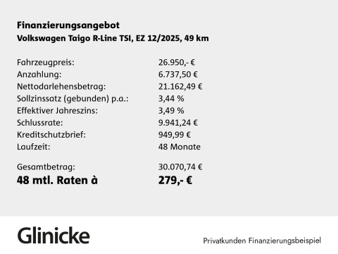 Volkswagen Taigo - Taigo R-Line Automatik Kamera Sitzheiz PDC Klima