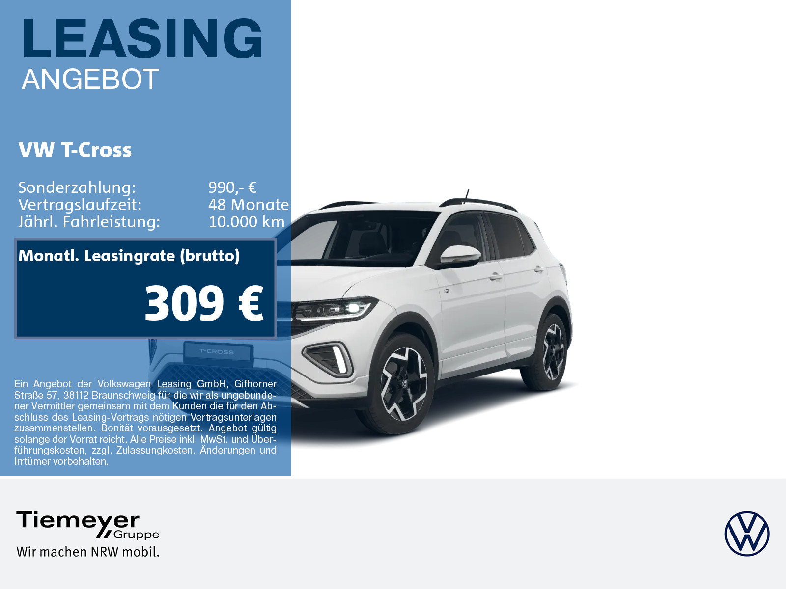 Volkswagen T-Cross 1.0 TSI