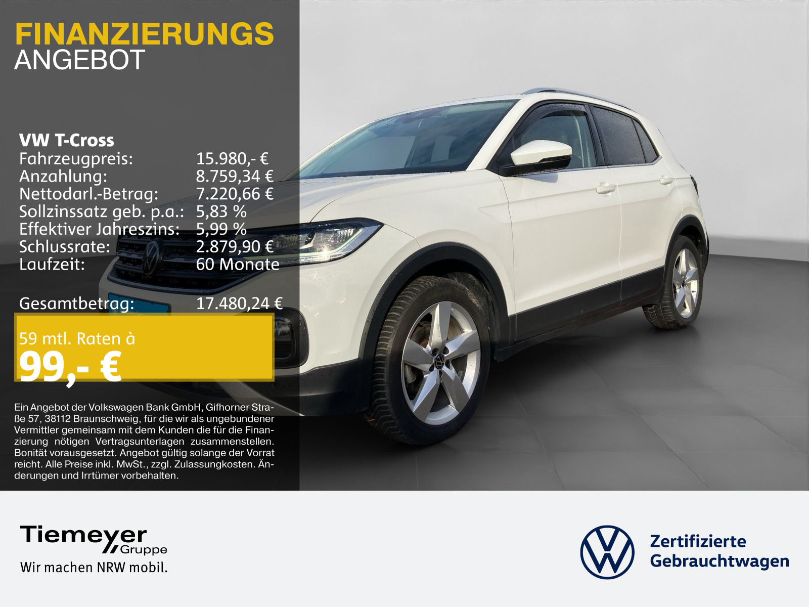 Volkswagen T-Cross 1.0 TSI