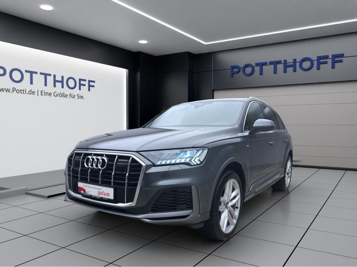 Thumb 0: Audi Q7 55 TFSI Q S LINE PANO AHK MATRIX KAMERA
