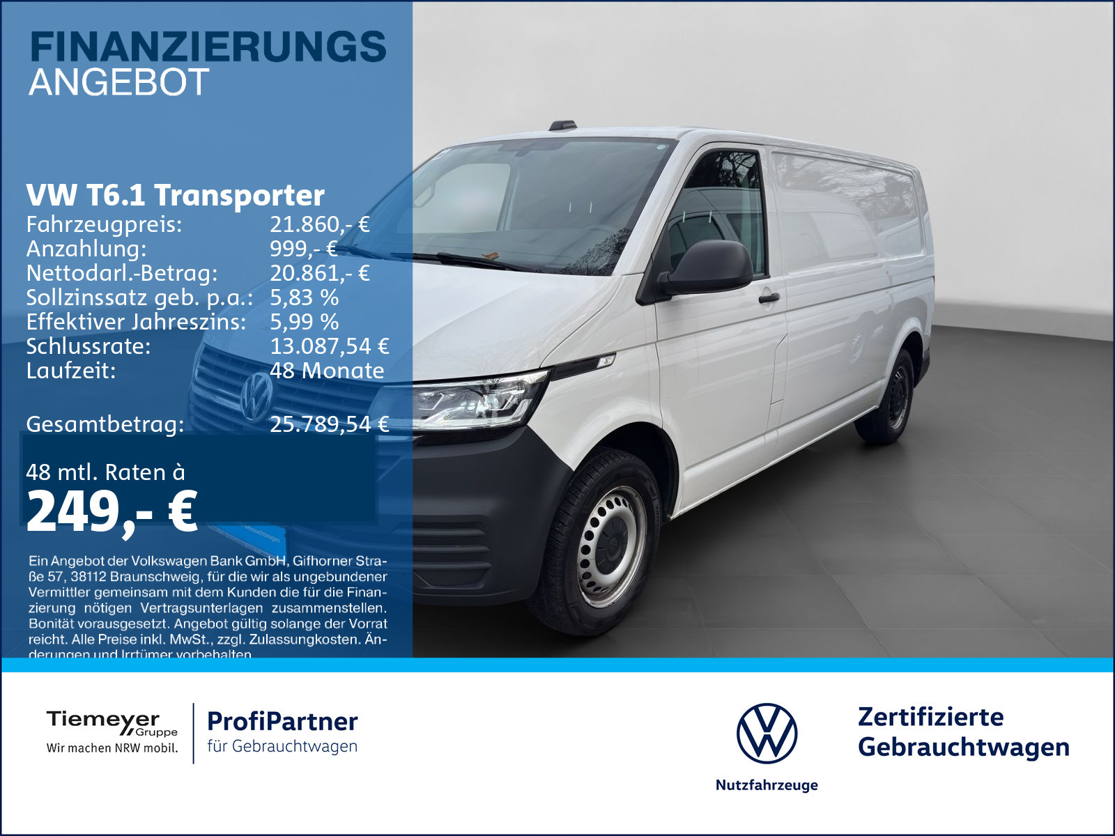 Volkswagen T6.1 Kasten LR