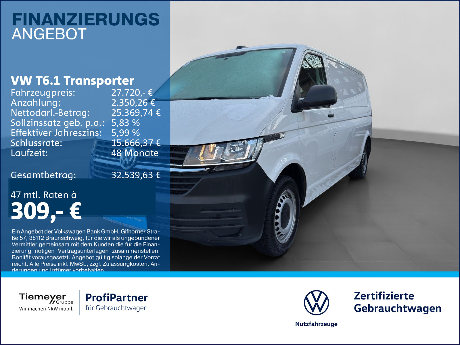 Volkswagen T6.1 Kasten LR
