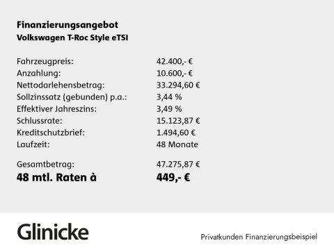 Volkswagen T-Roc - T-Roc Style 150 PS DSG | Ahzv. | Massagesitze uvm.