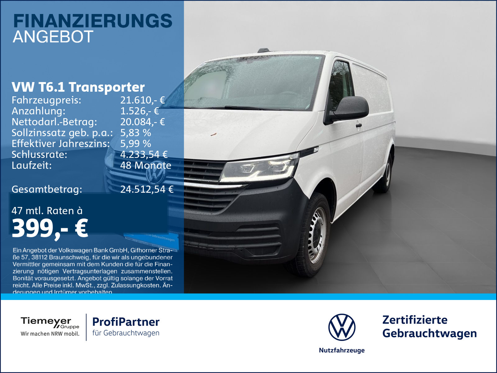 Volkswagen T6.1 Kasten LR