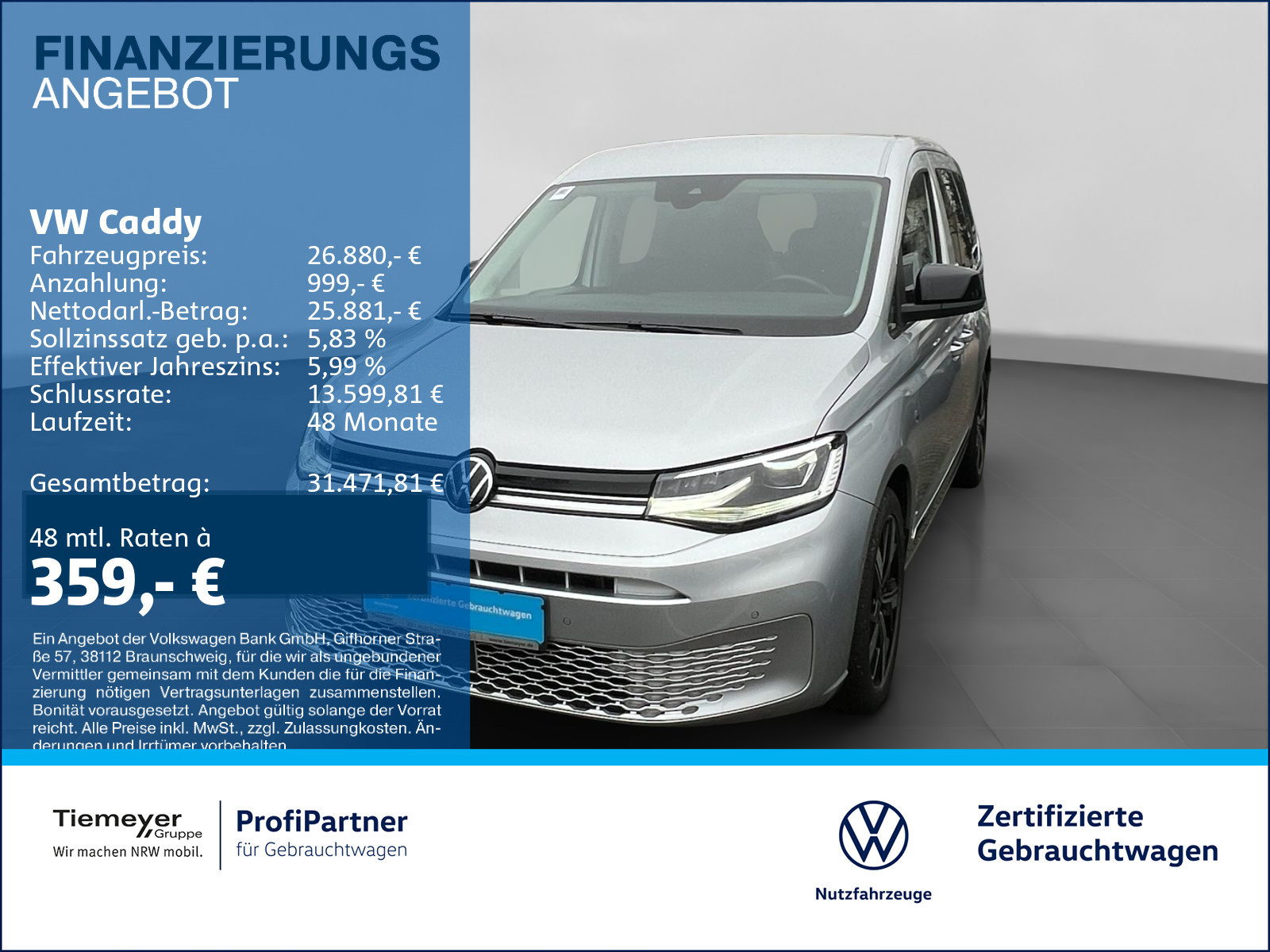 Volkswagen Caddy TDI DSG