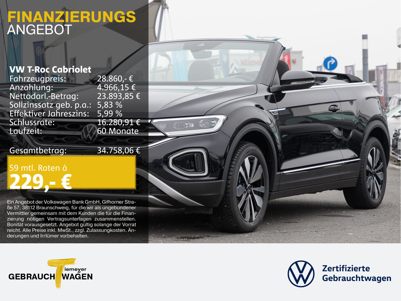 Volkswagen T-Roc Cabriolet TSI