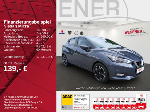 Ansicht 2 - Gebrauchtwagen Fahrzeug, Modell Micra der Marke Nissan von Verkäufer Autohaus Wegener Berlin GmbH - Filiale Spandau