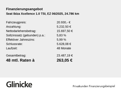 Seat Ibiza - Ibiza Xcellence 1.0 TSI RFK, FULL LINK, SHZ