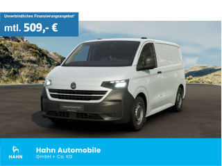 Fahrzeugbild eines Volkswagen Transporter Kasten in weiß.