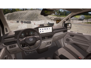 Fahrzeugbild eines Volkswagen Transporter Kasten in weiß.